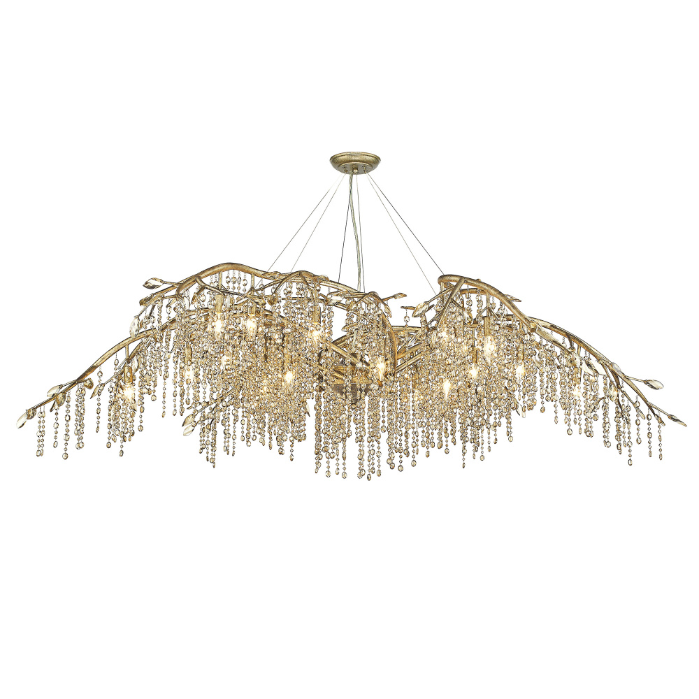 Golden Lighting Autumn Twilight 24-light Chandelier in Mystic Gold